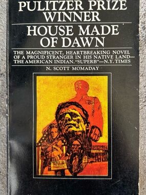 House Made of Dawn by N. Scott Momaday - Black Cover with Orange Illustration